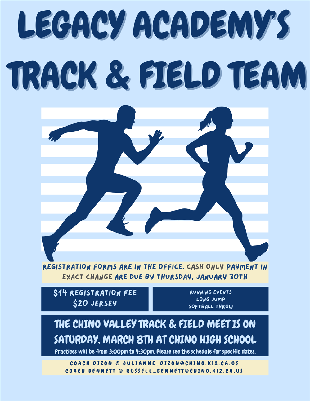 Legacy Academy Track & Field Team